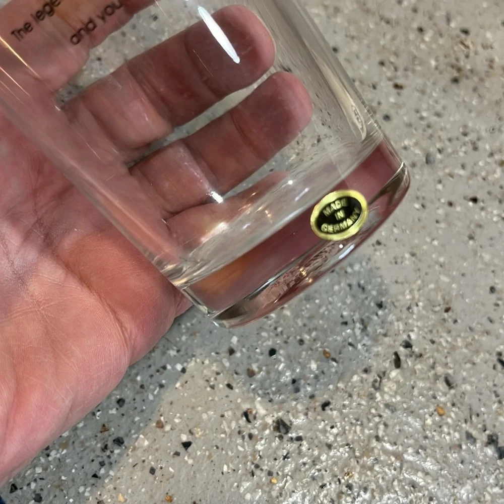 VTG COLUMBIA HOUSE COLLECTIBLES KIRIN GREG JACKSON 24KT RIMMED GLASS